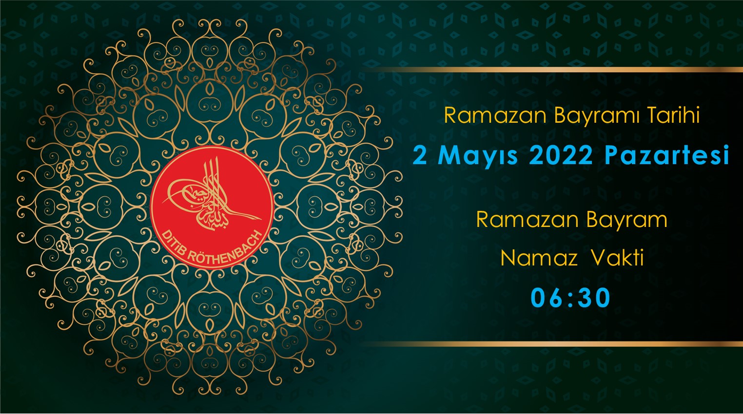 Bayram Namaz Vakti